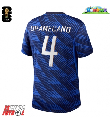 Francia Dayot Upamecano #4 Primera Equipación Mundial 2026 Manga Corta